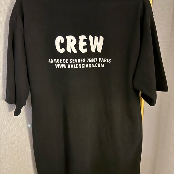 Balenciaga Crew print oversized t-shirt - Picture 4 of 10